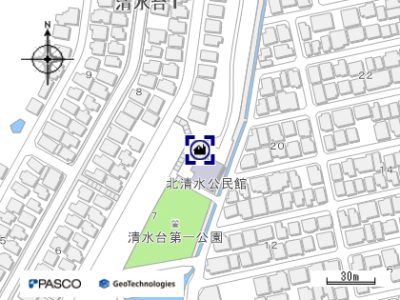 北清水公民館地図