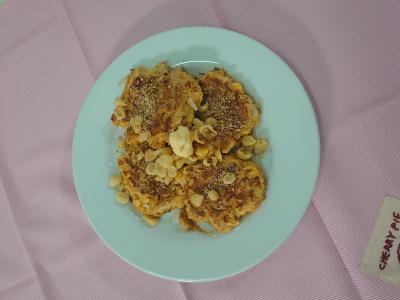 はんぺんもやしのお好み焼き