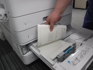 荘田工業株式会社裏紙使用