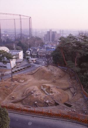 塚原古墳群の調査風景
