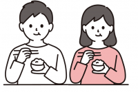 食べている人