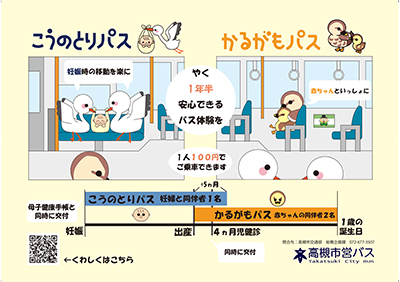 市営バスにおける子育て世代の移動支援PRポスターの画像
