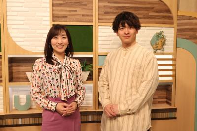 情報ボックスワイドたかつきのキャスター2人の画像