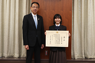 阿見さんと濱田市長