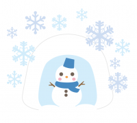 雪だるまのイラスト