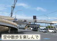 春日歩道橋「空中散歩を楽しんで」
